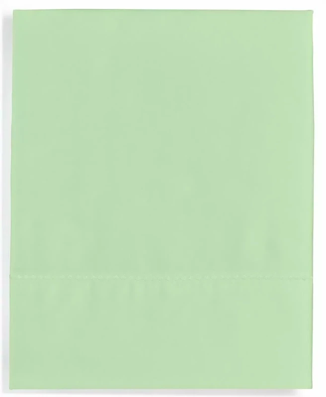 Martha Stewart Collection Open Stock Solid Cotton 400 Thread Count Flat Sheet, Full, Bedding