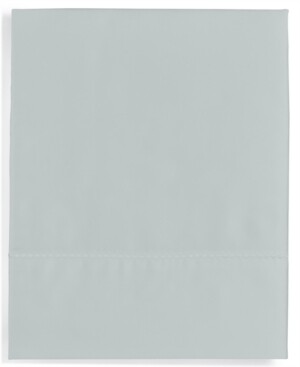 Martha Stewart Collection Open Stock Solid Cotton 400 Thread Count Flat Sheet, Full, Storm Cloud (Dark Grey)