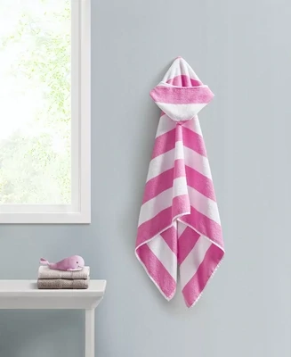 Urban Dreams Cabana Stripe Hooded Towel Bedding - Pink
