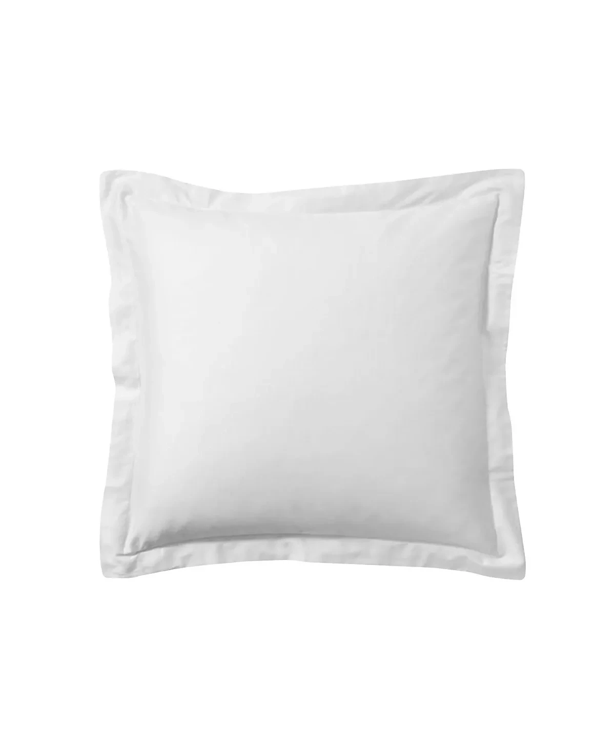 Poplin Tailored Pillow Sham White - Euro