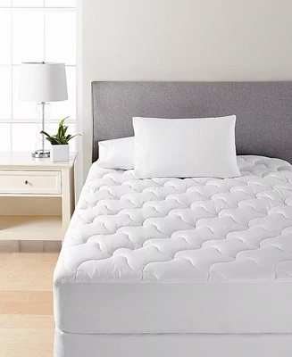 Martha Stewart Collection Quilted Full Mattress Pad, White