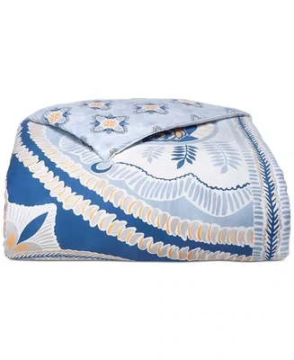 Whim by Martha Stewart Collection Amalfi Mandala 2-Pc. Reversible Twin Comforter Set, Blue