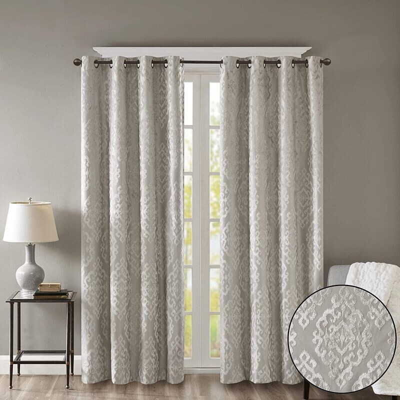 SunSmart Mirage DamaskTotal Blackout Window Panel, 50&quot; x 95&quot;