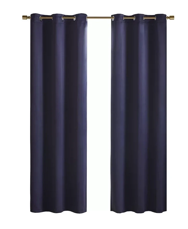SunSmart Taren Grommet Top Blackout Window Panel Pair, 42&quot; X 95&quot; - Navy