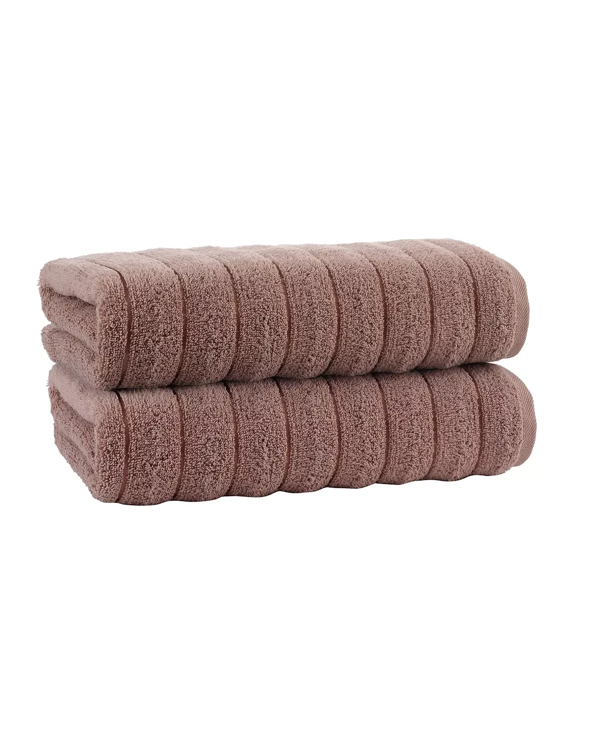 Enchante Home Vague 2-Pc. Bath Sheets Turkish Cotton Towel Set, Beige