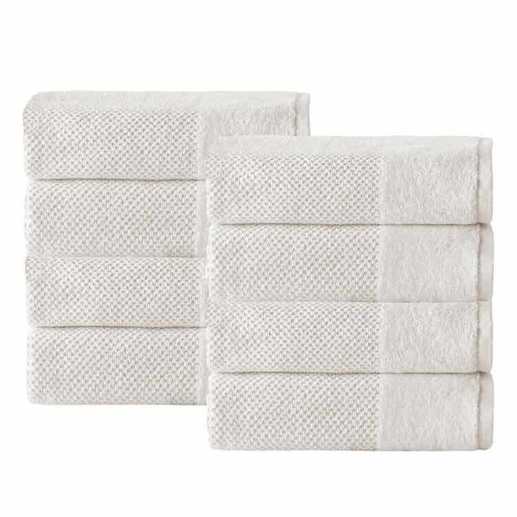 Enchante Home Incanto Turkish Cotton Hand Towel, Cream