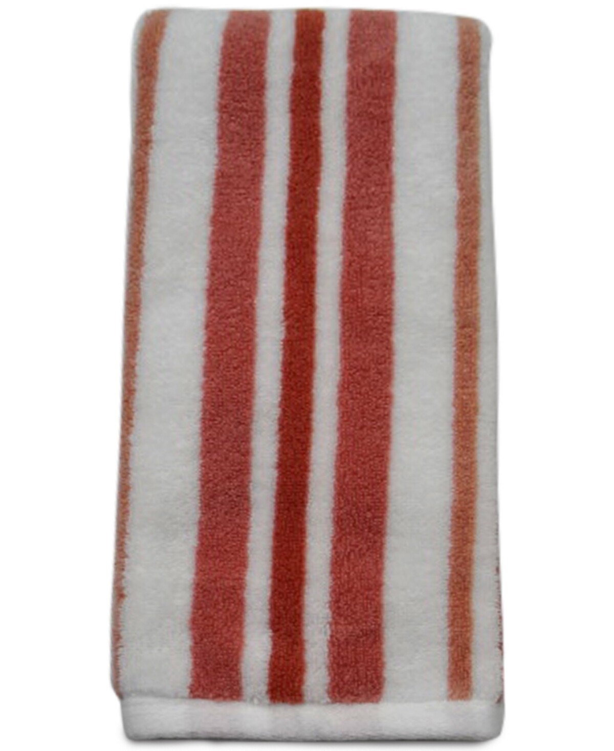 Charter Club Elite Cotton Tri-Stripe 16" X 30" Hand Towel, Coral