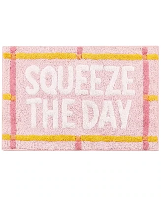 Whim by Martha Stewart Squeeze the Day Reversible Bath Rug, 20" X 30" Pink