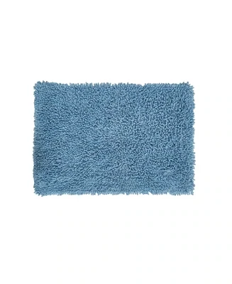 Home Weavers Inc Fantasia Quick Dry 17X24 Inch Bath Rug, One Size, Blue