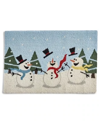 Martha Stewart Collection Snowman Handhooked Holiday Rug, 20 X 30