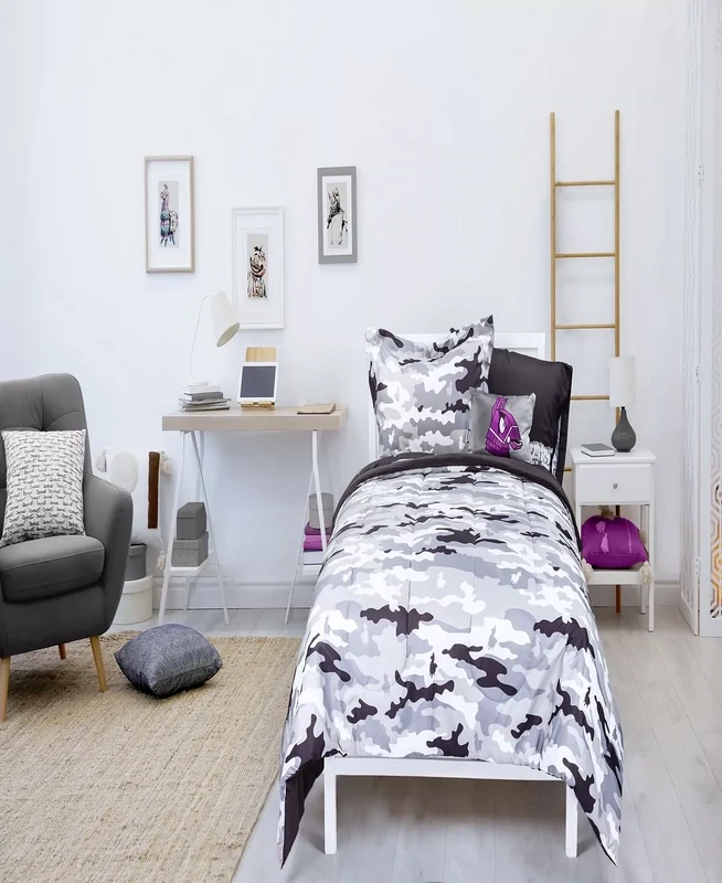 Fortnite Camo Gray 6-Pc. Twin Comforter Set, Multi