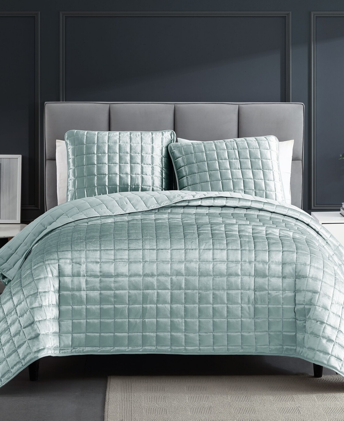 Riverbrook Home Lyndon 3 Piece King Coverlet Set Bedding, Seafoam