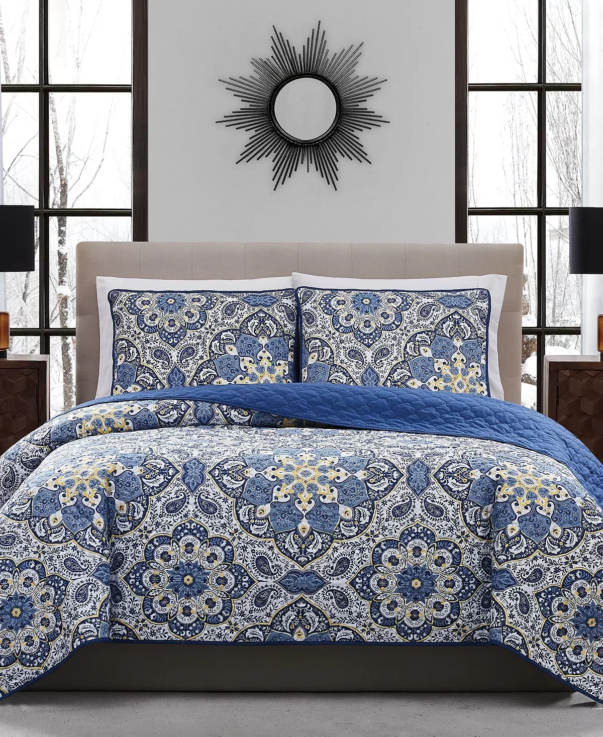 Truly Soft Medallion Quilt Set, King