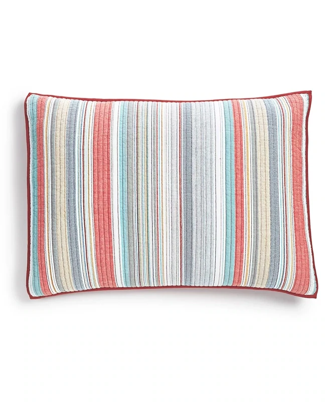 Martha Stewart Collection Great Backyard Sham, King, Red