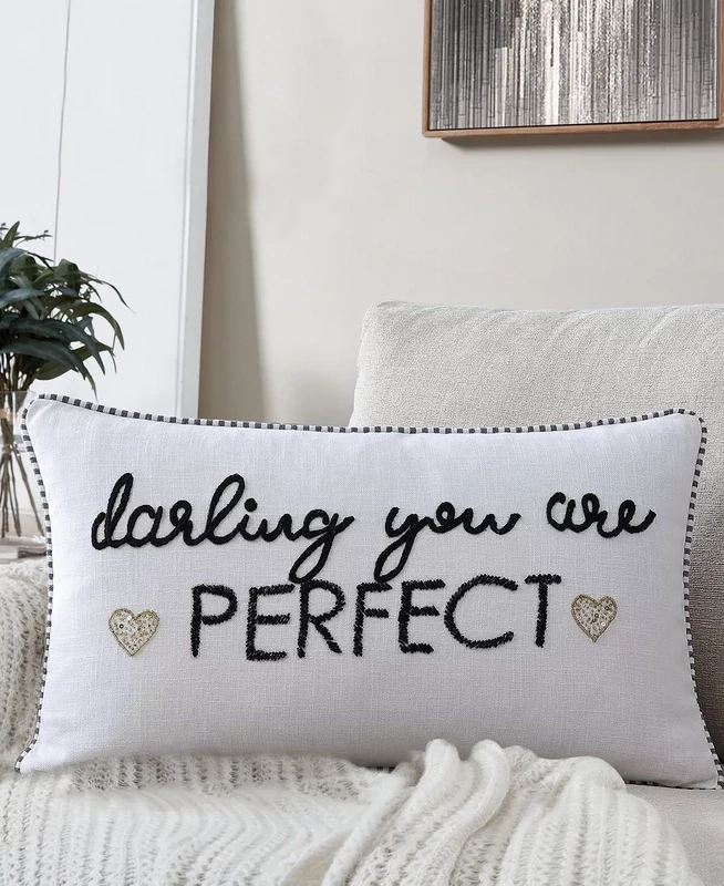 Lacourte You&#39;Re Perfect Decorative Pillow, 14&quot; X 24&quot;
