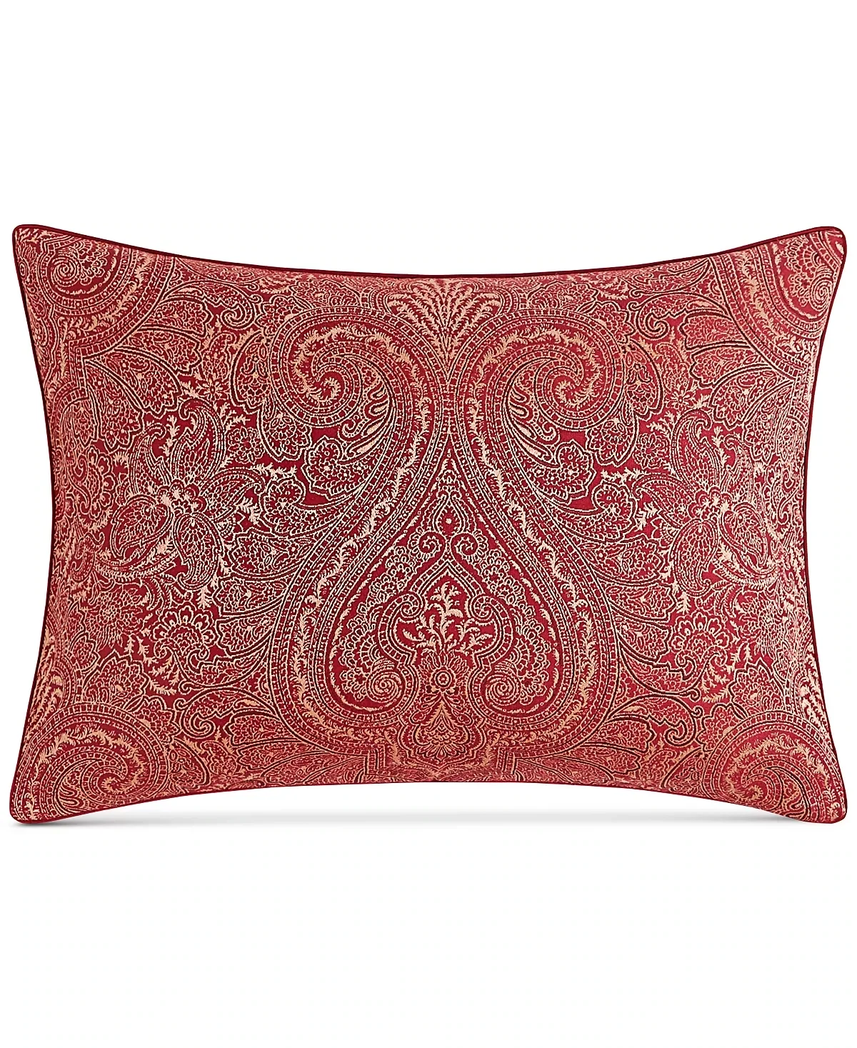 Hotel Collection Regal Paisley Sham, Standard, Berry