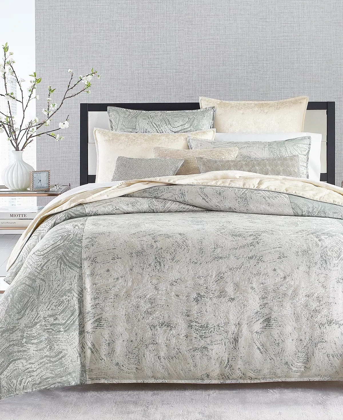 Hotel Collection Malachite Duvet Cover, Full/Queen, Bedding
