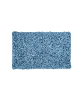 Home Weavers Inc Fantasia Quick Dry 21X34 Inch Bath Rug, Blue