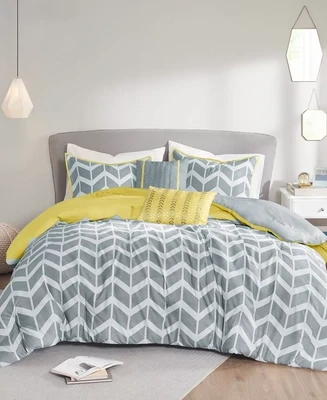 Intelligent Design Nadia 5-Piece Yellow Full/Queen Comforter Set