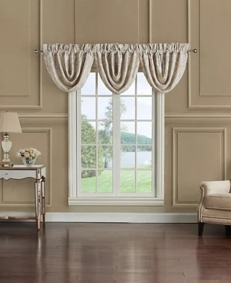 Waterford Valetta Waterfall Cascading Valances in Ivory (Set of 3)