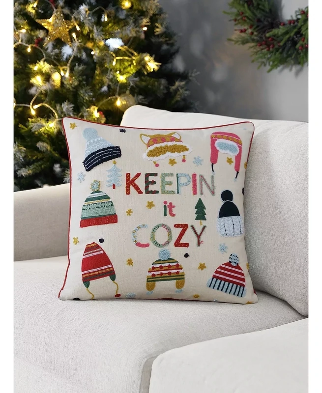 Id Home Fashions Keeping It Cozy Decorative Pillow, 20&quot; x 20&quot; - Multi