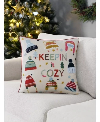 Id Home Fashions Keeping It Cozy Decorative Pillow, 20" x 20" - Multi
