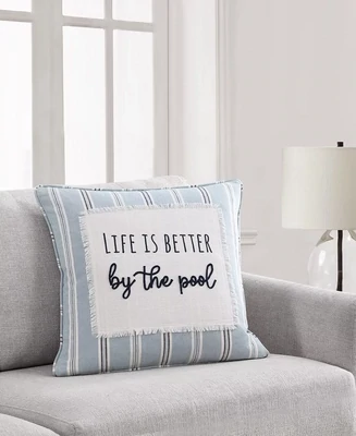 Lacourte Life by the Pool Decorative Pillow