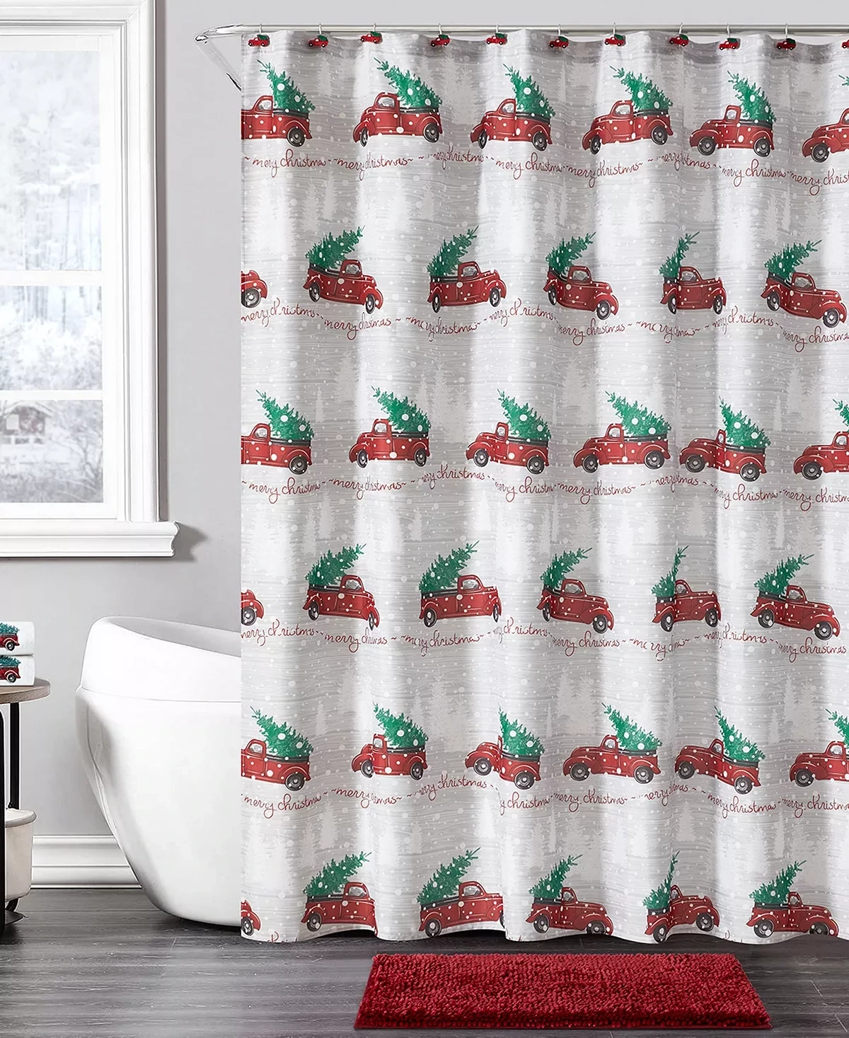 Happy Holidays 17-Pc. Vintage Truck Bath Set Bedding