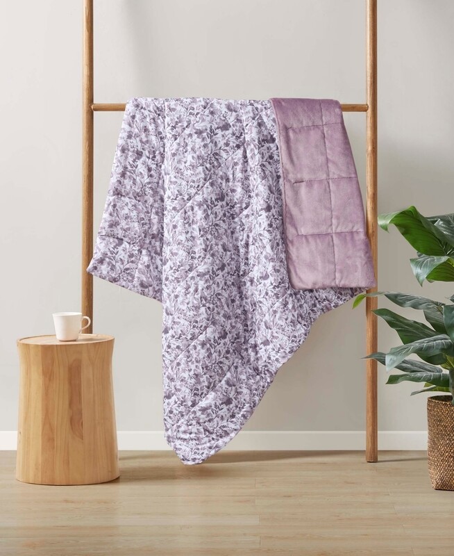 Clean Spaces Quilted Throw, 50&quot; X 60&quot;, Purple