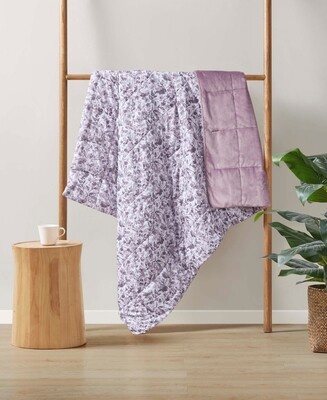 Clean Spaces Quilted Throw, 50" X 60", Purple