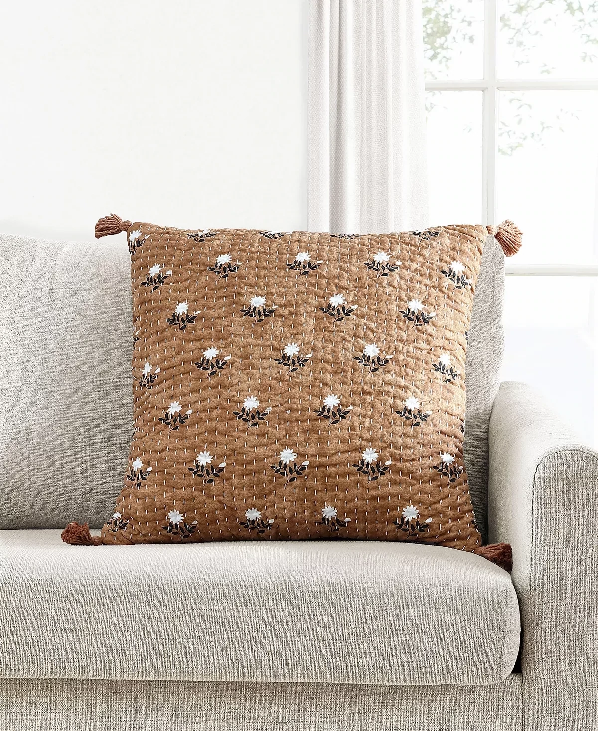 Lacourte Harry Decorative Pillow, 20 X 20, Teracotta