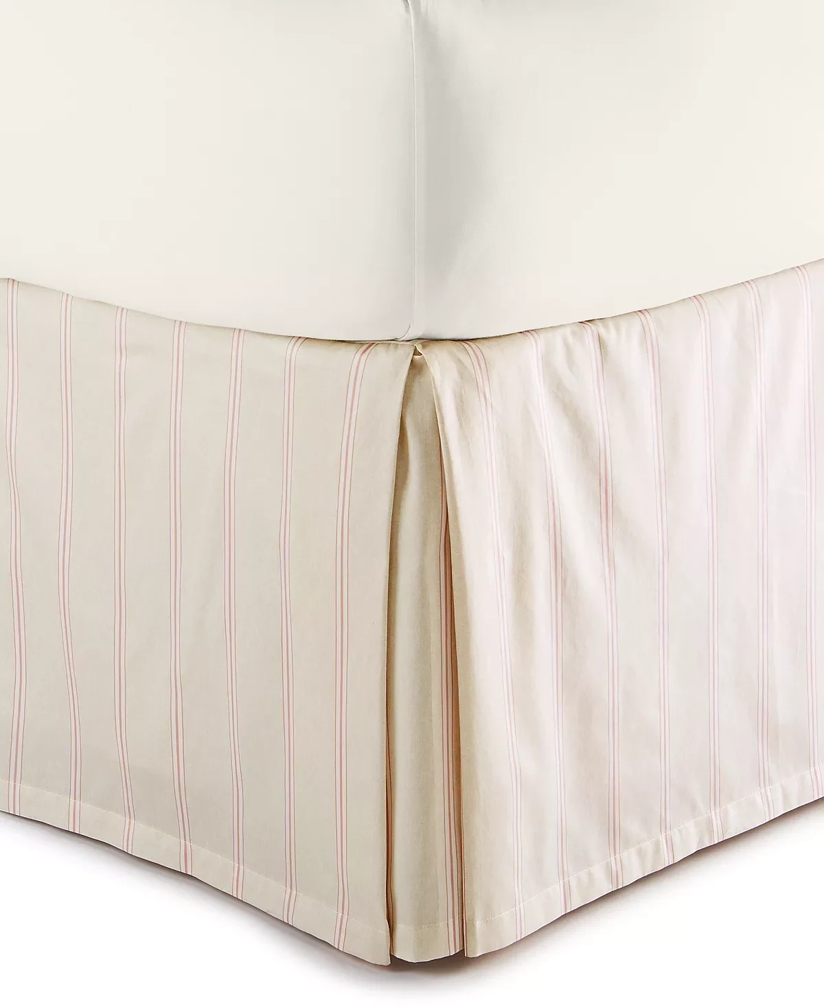 Hotel Collection Toile Medallion Bedskirt, King, Blush