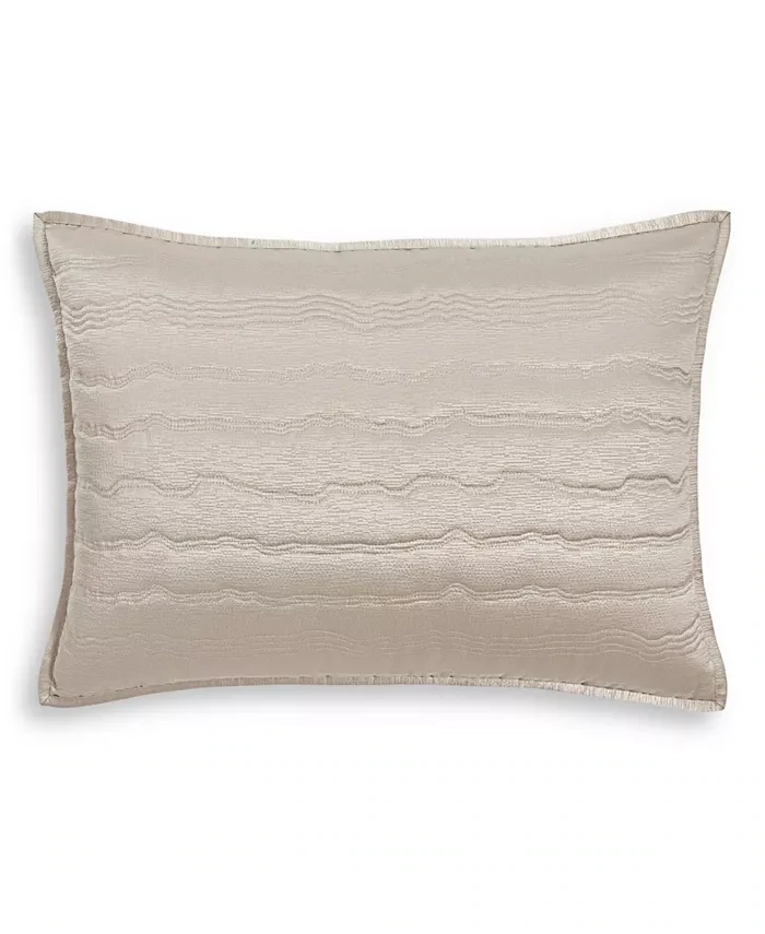 Hotel Collection Skyline Quilted Sham, Standard, Grey