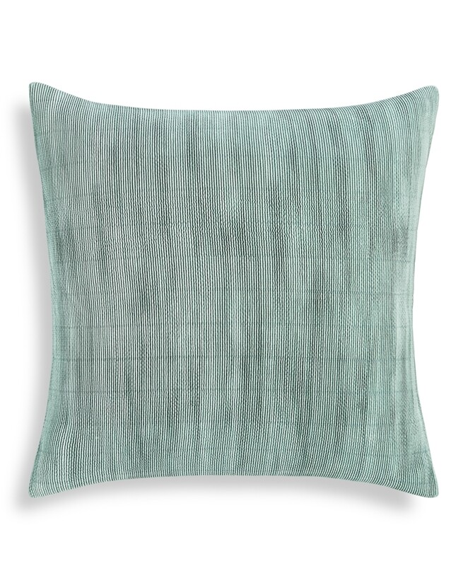 Hotel Collection Stencil Sham, European, Grey