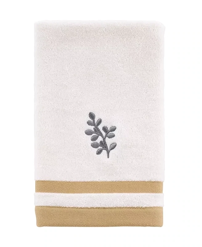 Avanti Sketched Flower Fingertip Bedding 11&quot; x 18&quot; - White