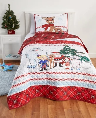 Rudolph 2-Pc. Twin Quilt and Sham Set