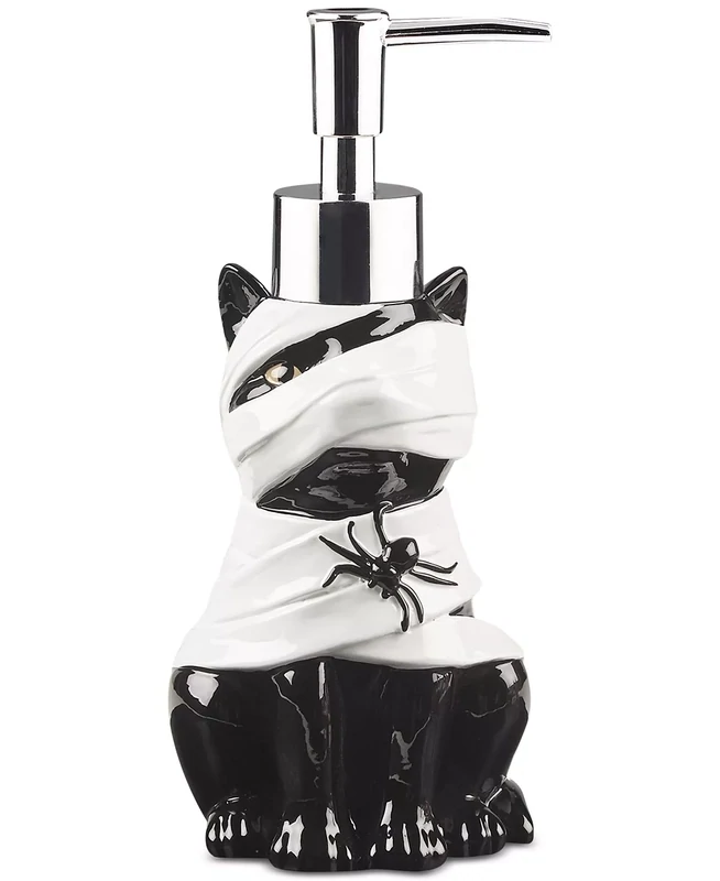 Decor Studio Mummy Cat Lotion Pump - Black