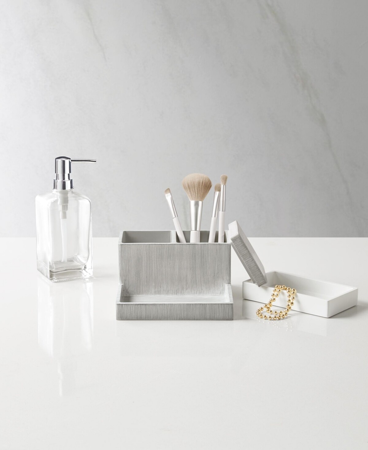 Decor Studio All in One Bath Organizer - Grey