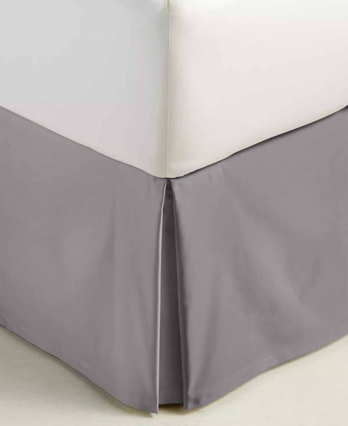 Hotel Collection Classic Embossed Jacquard Queen Bedskirt Bedding - Silver