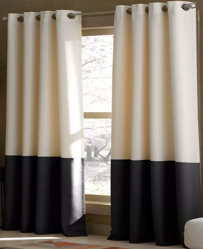 Curtainworks Kendall Indoor Curtain Polyester Room Darkening Grommet Single Panel Cream 52 X84