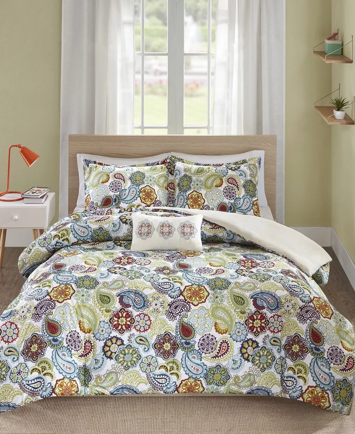 Mi Zone Asha 3-Piece Multicolored Twin/Twin XL Comforter Set, Multi-Colored