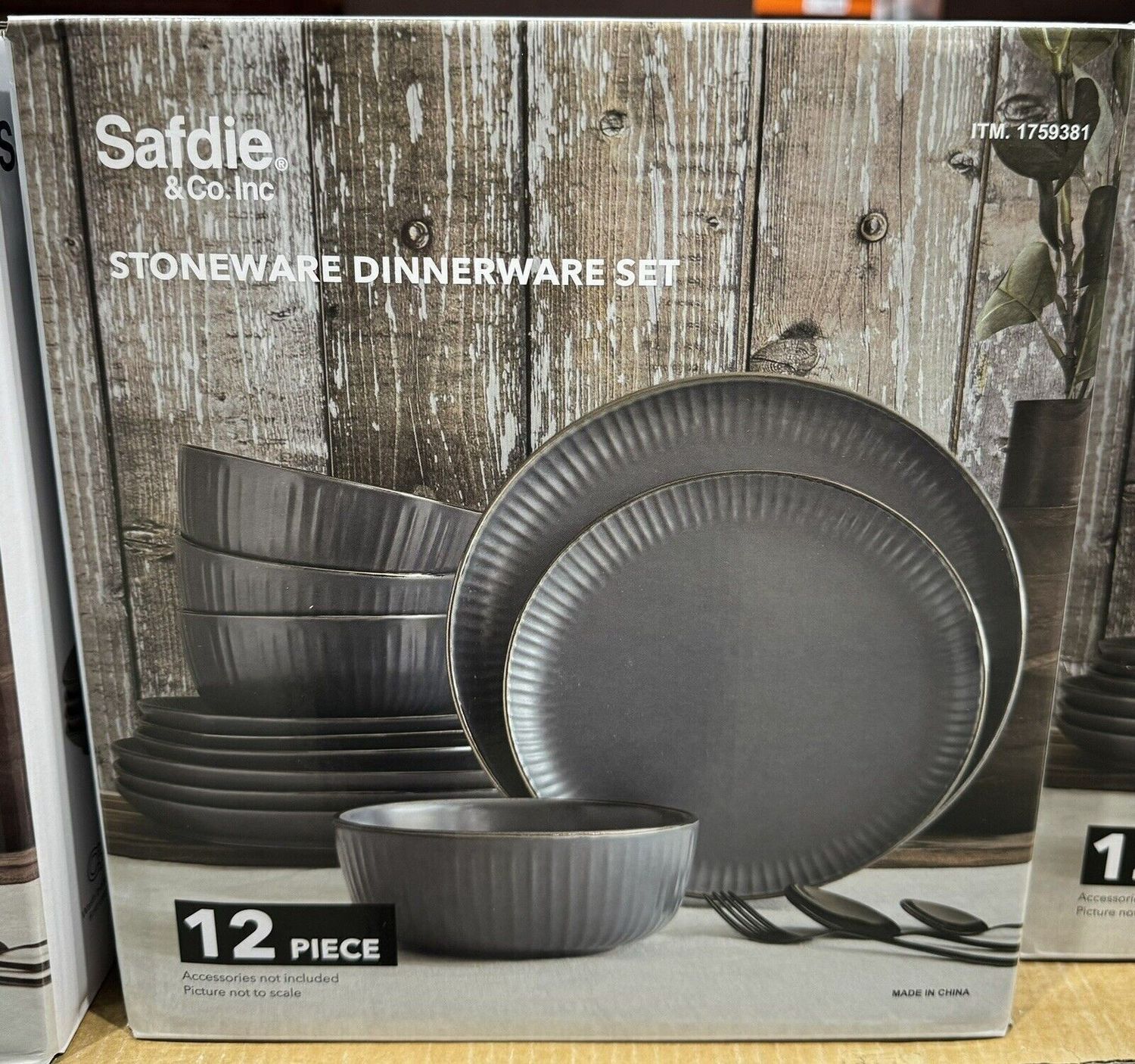 Safdie 12 Piece Stoneware Dinnerware Set