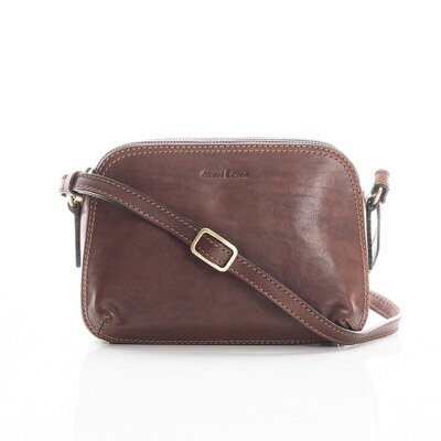 Gianni Conti Organiser Crossbody Bag, Colour: Brown