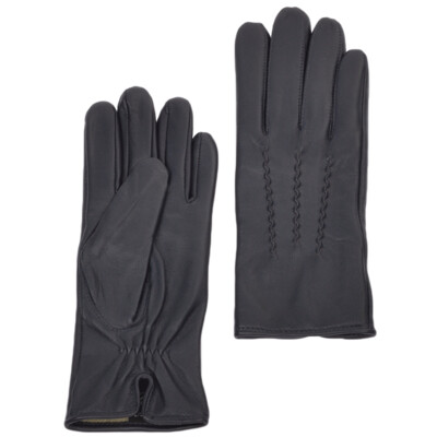Ladies Leather Gloves in Navy