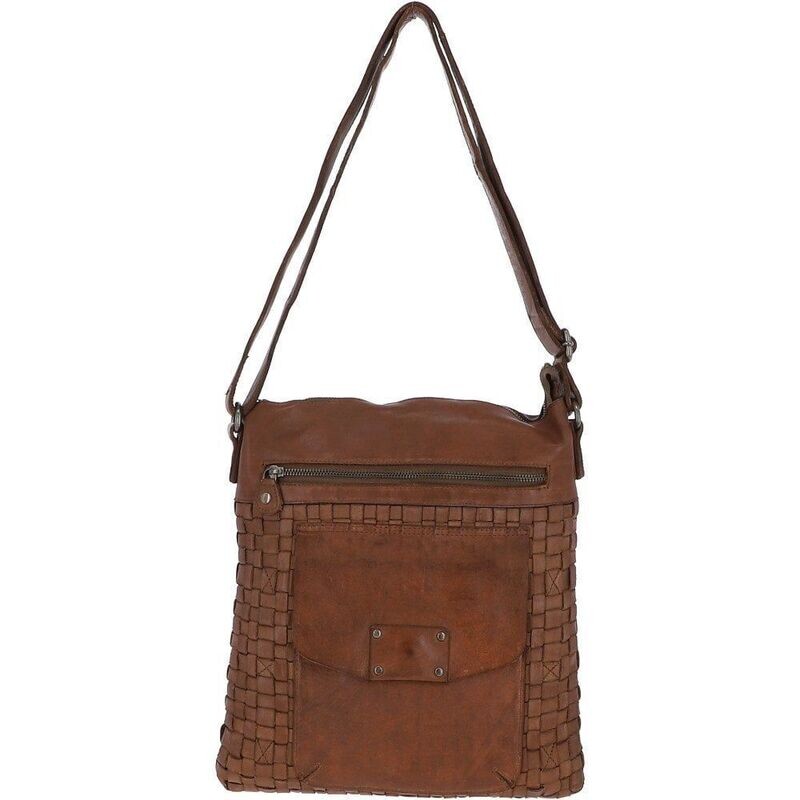 Ashwood Leather Vintage Woven Large Crossbody Bag