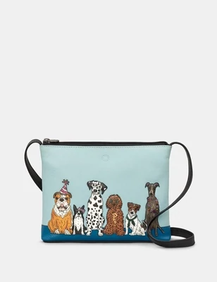 Yoshi Party Dogs Leather Crossbody Bag