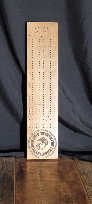 Cribbage Board 2-Track Marines