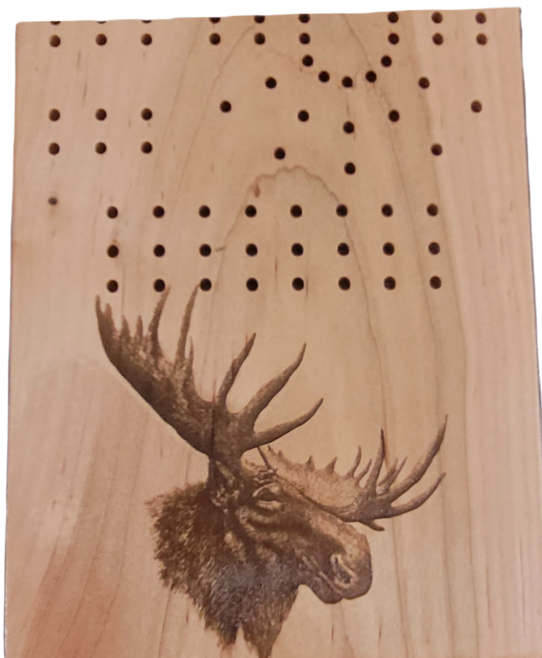 Cribbage Board 3-Track Moose