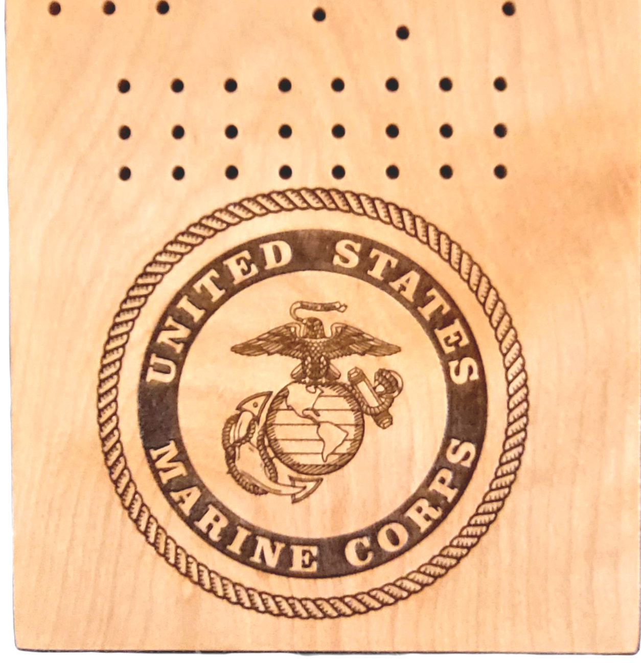 Cribbage Board 3-Track Marines