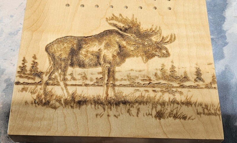 Cribbage Board 3 track Moose